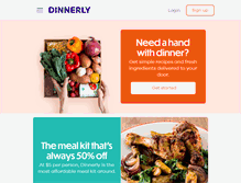 Tablet Screenshot of dinnerly.com